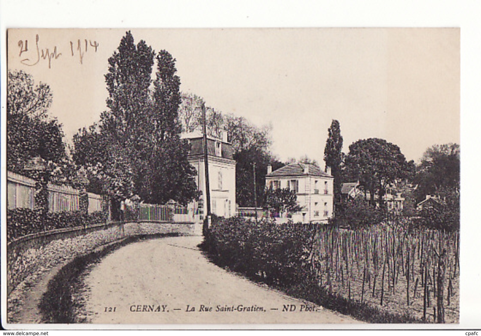 Cernay - La Rue Saint Gratien / Editions ND Phot N°121 - Cernay