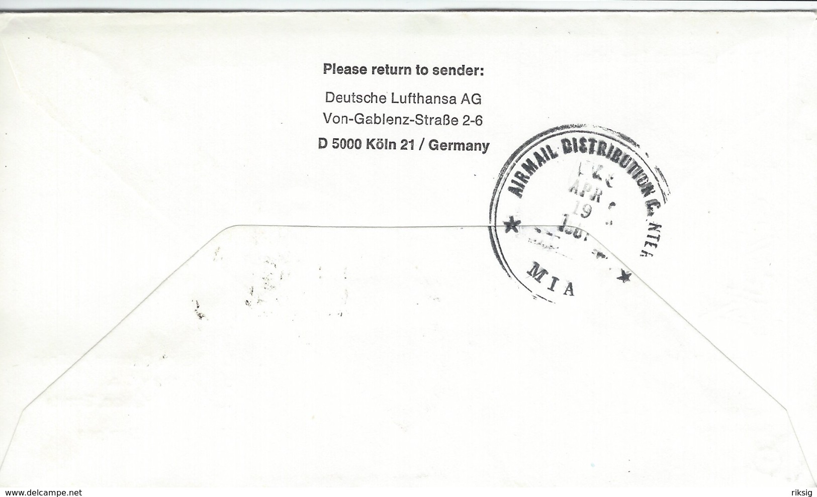 Lufthansa - First Flight- Frankfurt-Karachi-Bangkok-Manila.   H-1109 - Sonstige (Land)