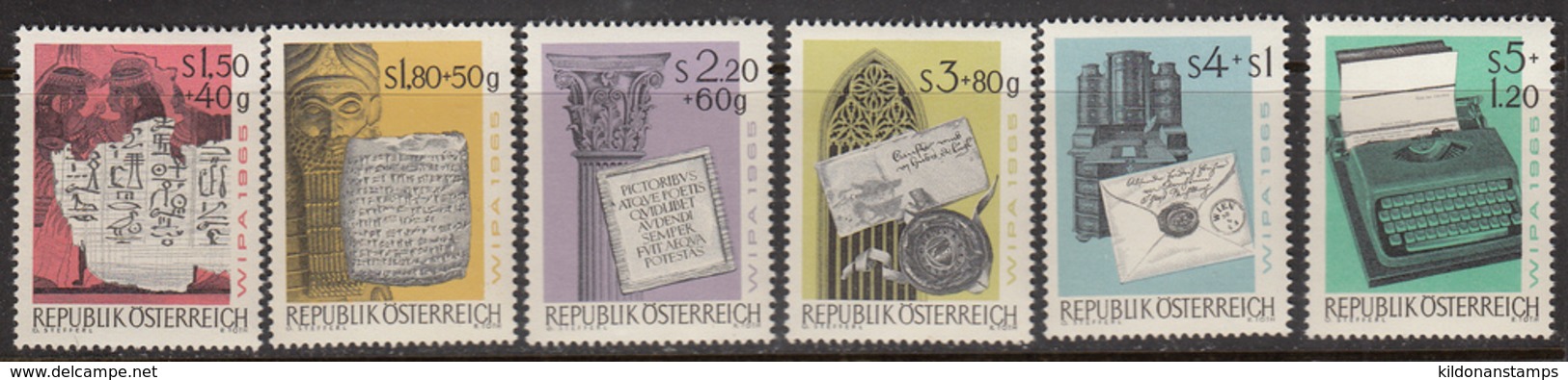 Austria 1965 Mint No Hinge, Sc# B315-B320, Mi 1184-1189 - Nuevos