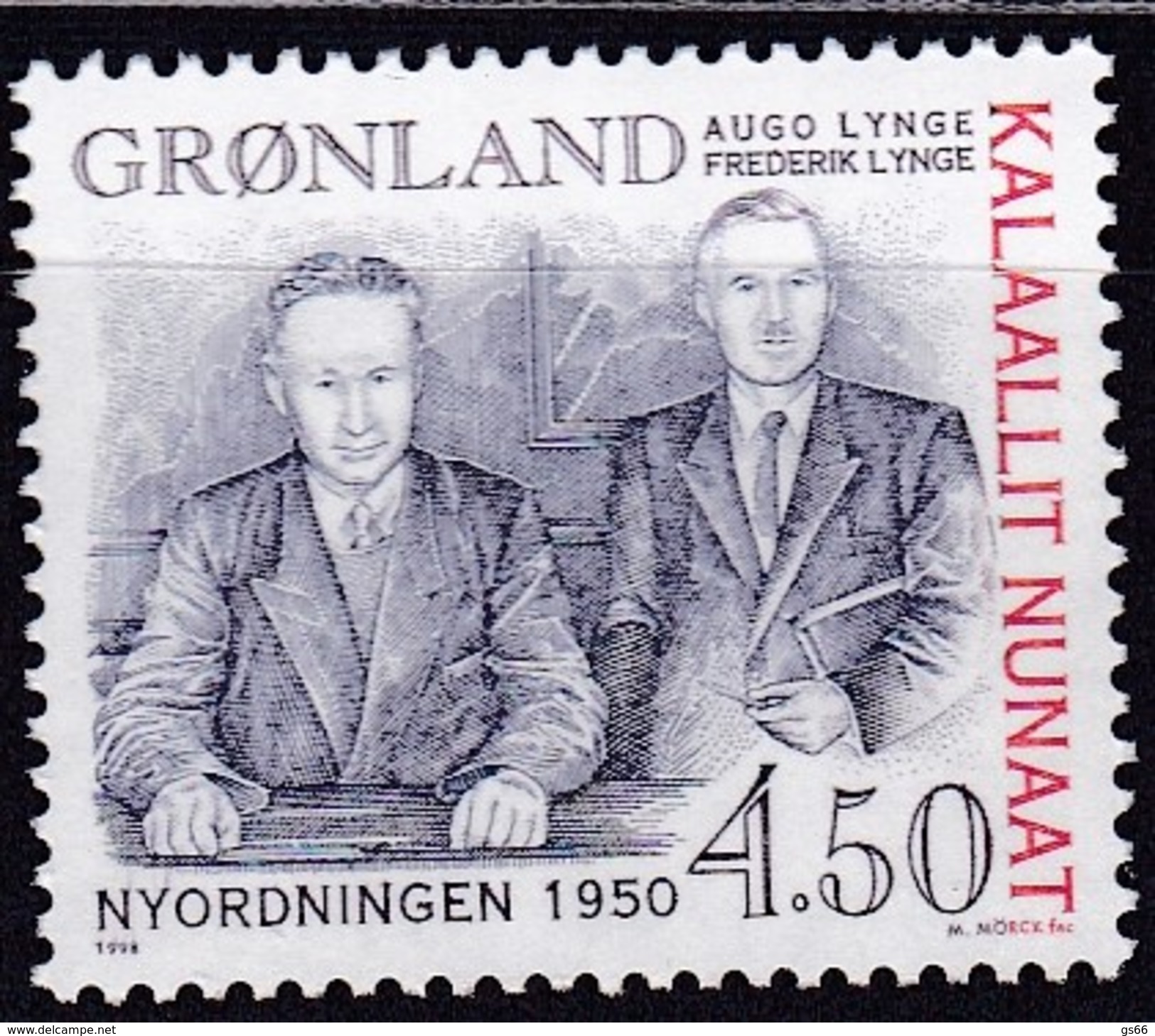 Grönland, 1998, 315, Die Dänisch-grönländische Neuordnung Von 1950,  MNH **, - Neufs