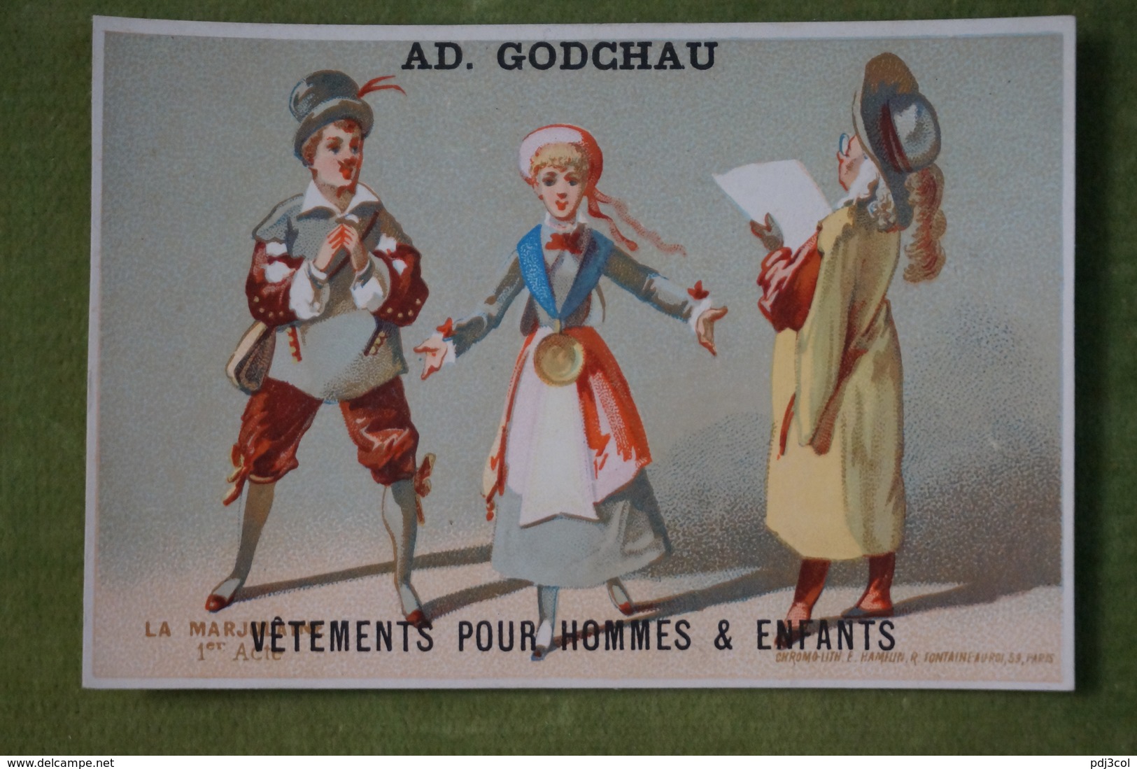 Maison Ad. GODCHAU - Lot De 6 Belles Chromos - Série La Marjolaine - Imp. Eug. Hamelin Vers 1880 - Autres & Non Classés