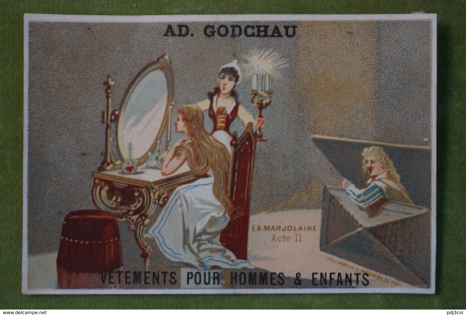 Maison Ad. GODCHAU - Lot De 6 Belles Chromos - Série La Marjolaine - Imp. Eug. Hamelin Vers 1880 - Altri & Non Classificati