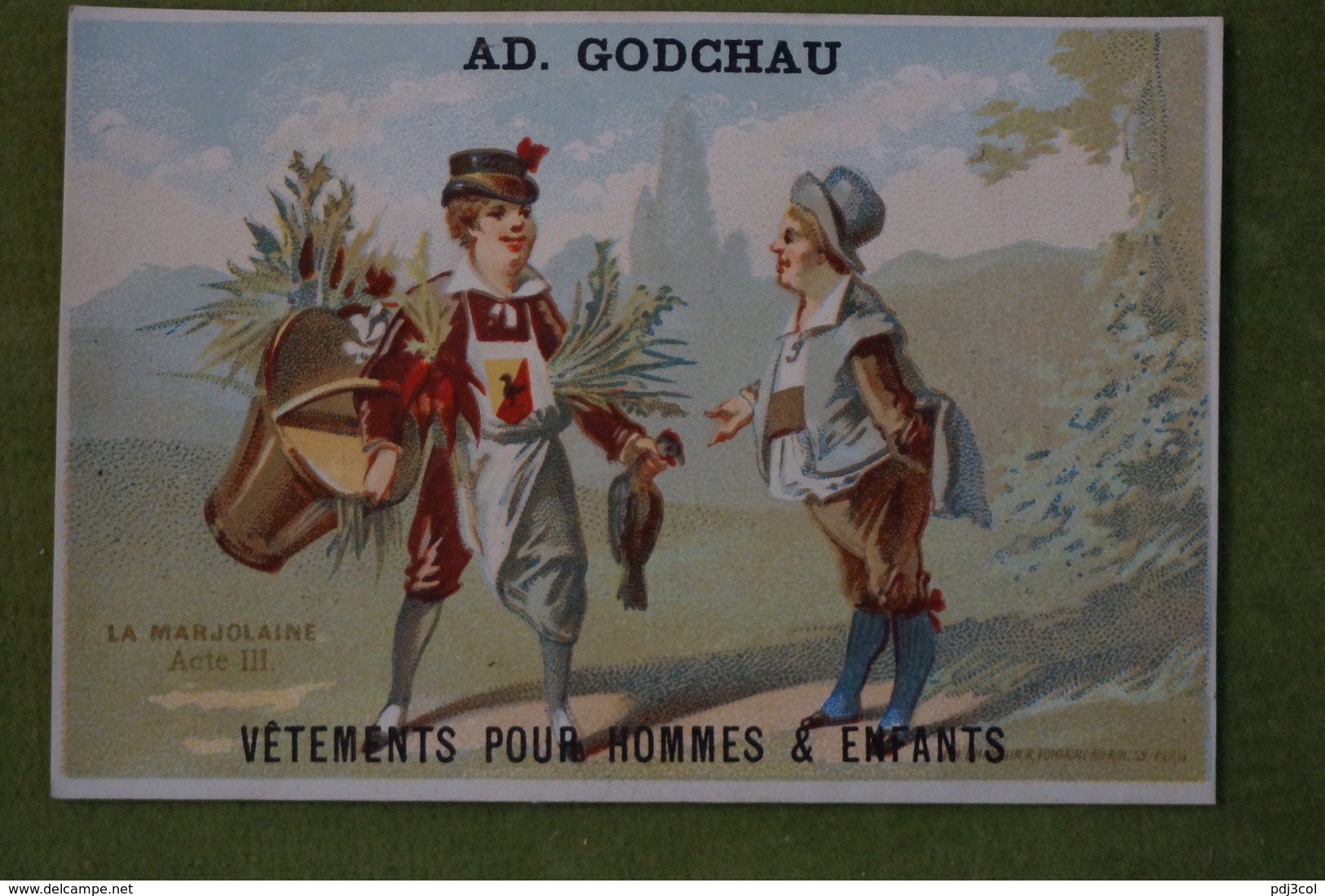Maison Ad. GODCHAU - Lot De 6 Belles Chromos - Série La Marjolaine - Imp. Eug. Hamelin Vers 1880 - Autres & Non Classés