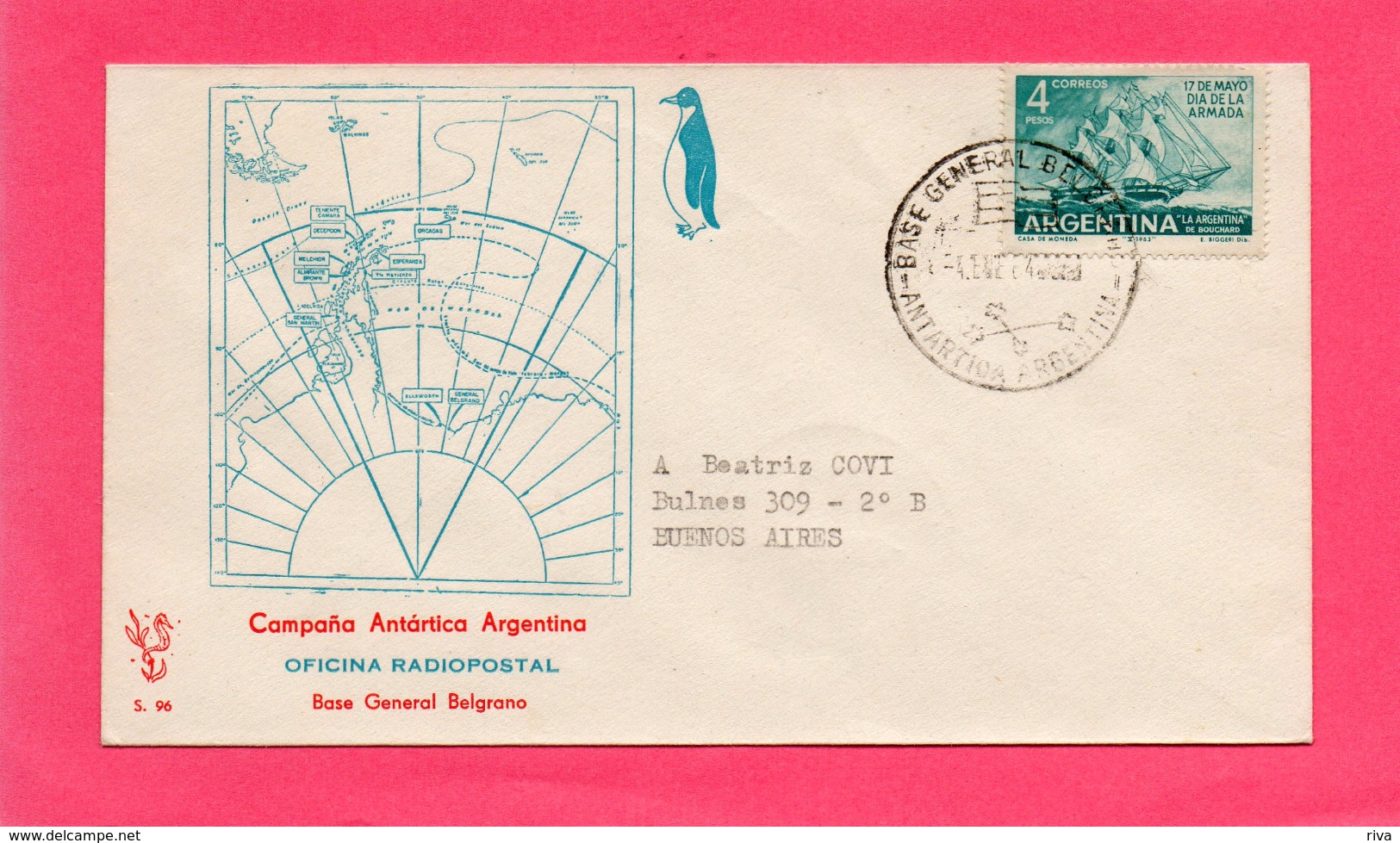 Pli ( Campana  Antartica Argentina )  (Base General Belgrano ) - Other & Unclassified