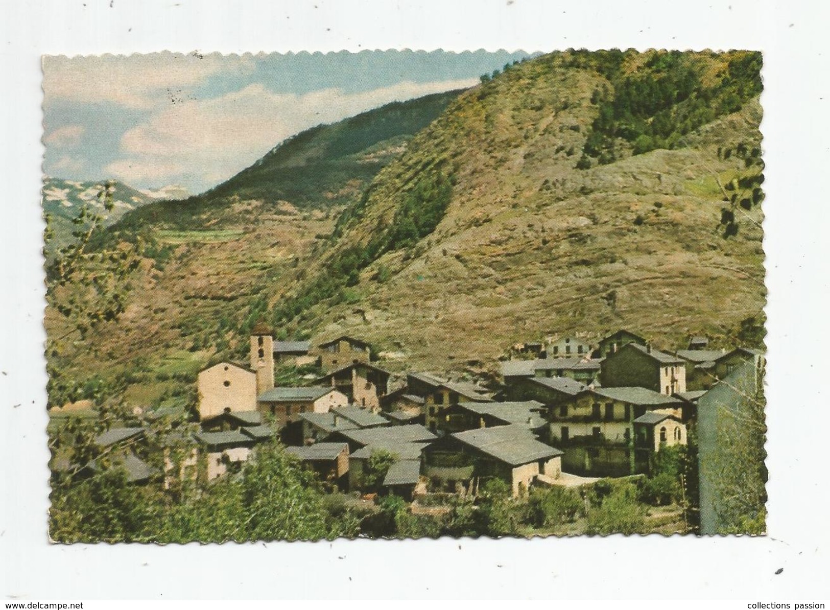 Cp , ANDORRE , ORDINO , Vista De Conjunt , Vue D'ensemble , Andorra , écrite 1966 , Tecknicolor Heliochrome, N° 33 - Andorra