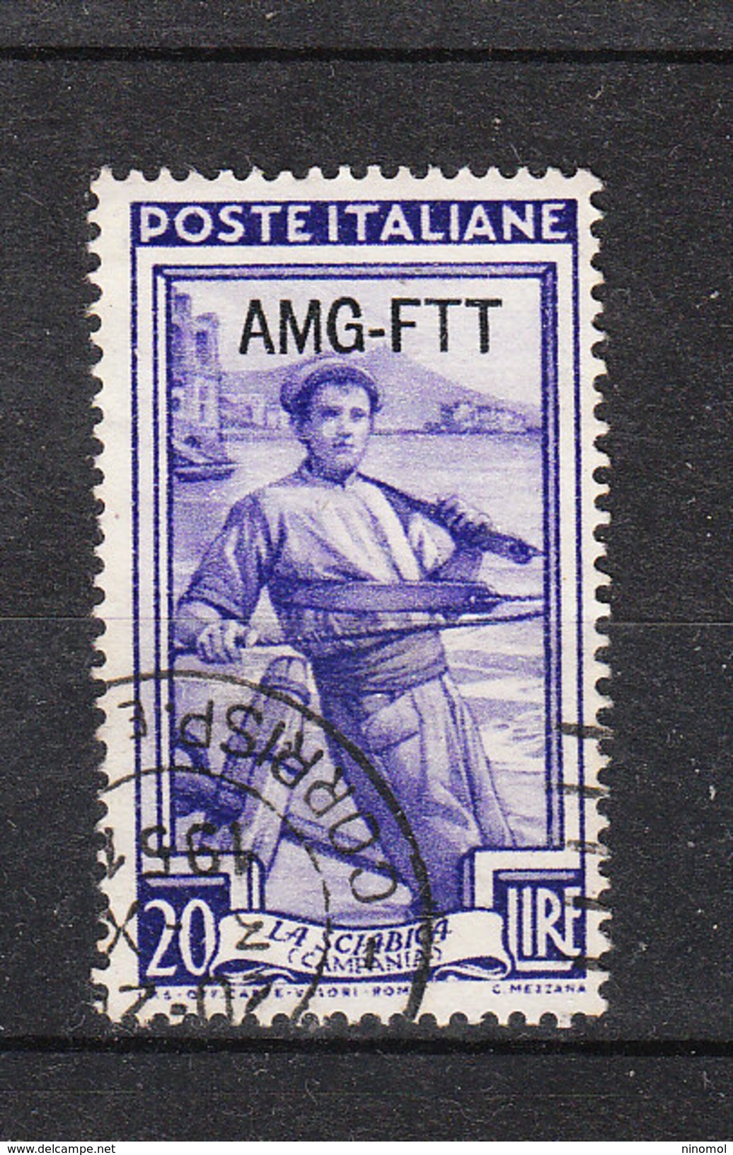 Trieste A   -   1950.  Italia Al Lavoro.Pescatore. Fisherman.  MNH - Taxe