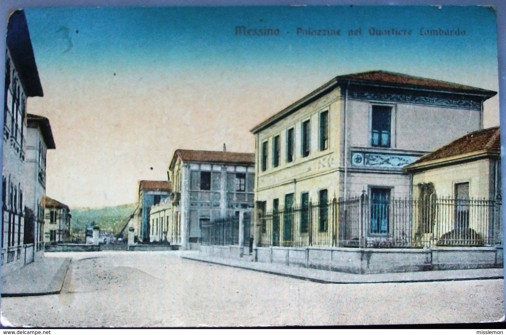 MESSINA-PALAZZINE DEL QUARTIERE LOMBARDO 1921 - Messina