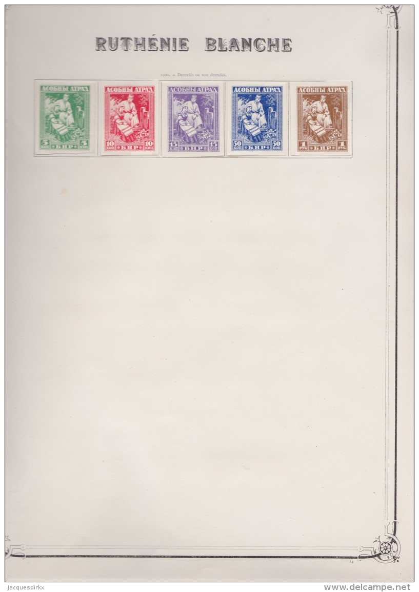 Russia         .     Pagina Met Zegels   .   /      .   Page With Stamps - Unused Stamps