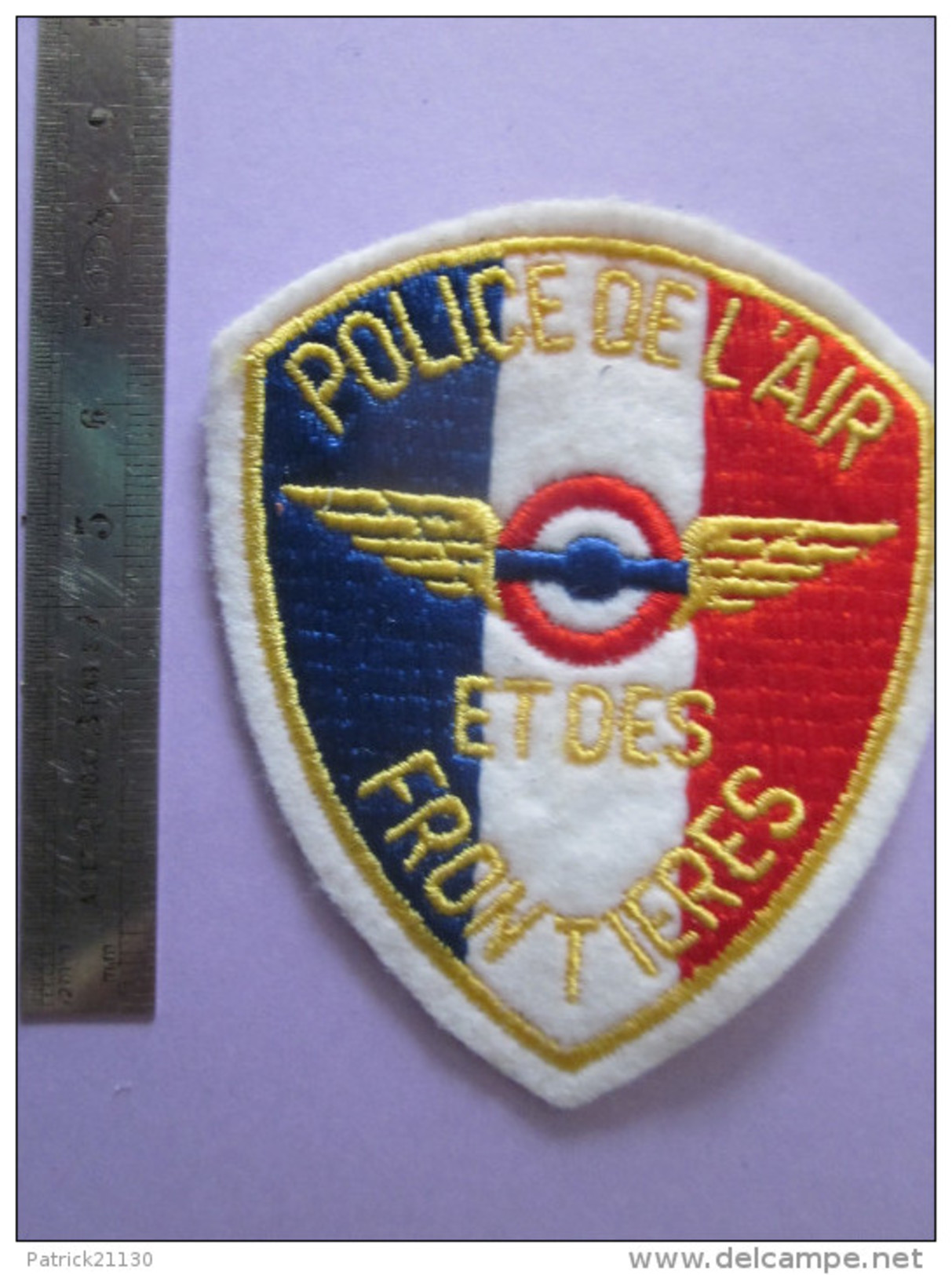 BEL ECUSSON POLICE NATIONALE ANCIEN ET RARE POLICE AIR ET DES FRONTIERES - Police & Gendarmerie