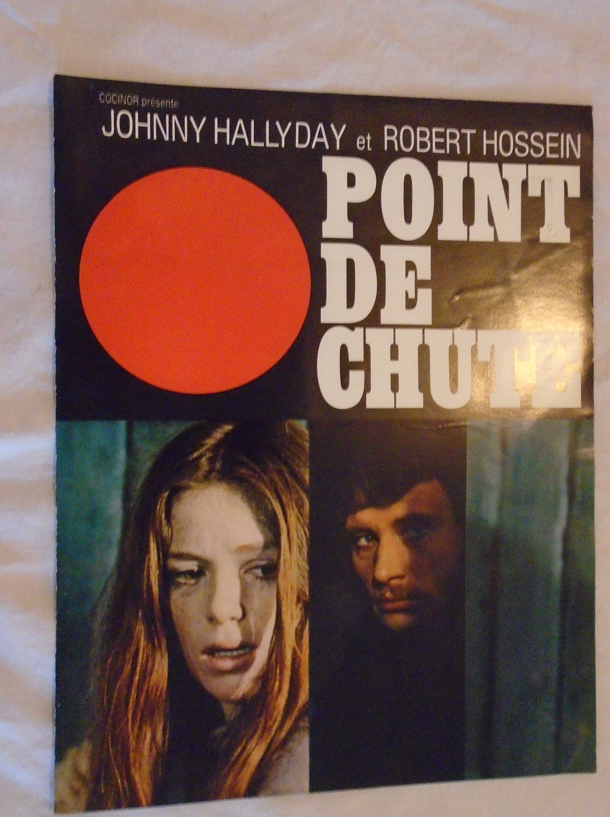 Programme Cinéma - Point De Chute - Johnny Hallyday, Robert Hossein - 24 X 31 Cm - - Other Formats