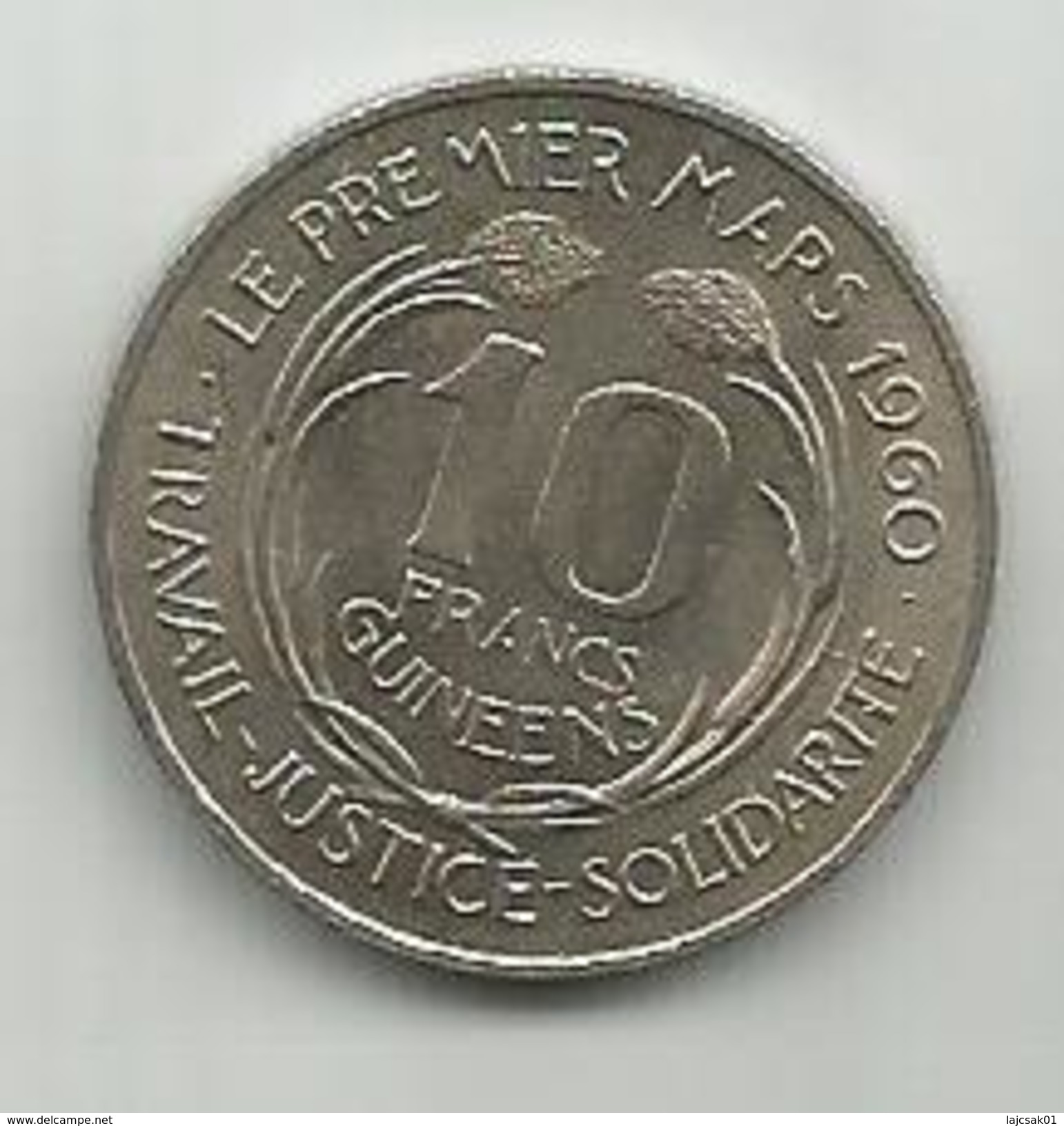 Guinea 10 Francs 1962. KM#6 - Guinea