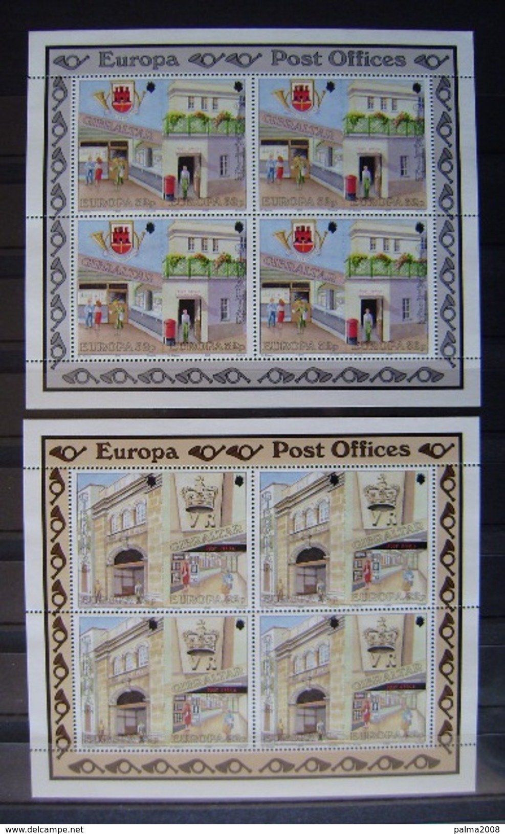 GIBRALTAR - IVERT 599/02 - NUEVOS (* *) MINI HOJA 4 SERIES - TEMA EUROPA CEPT 1989 (R012) - Gibraltar