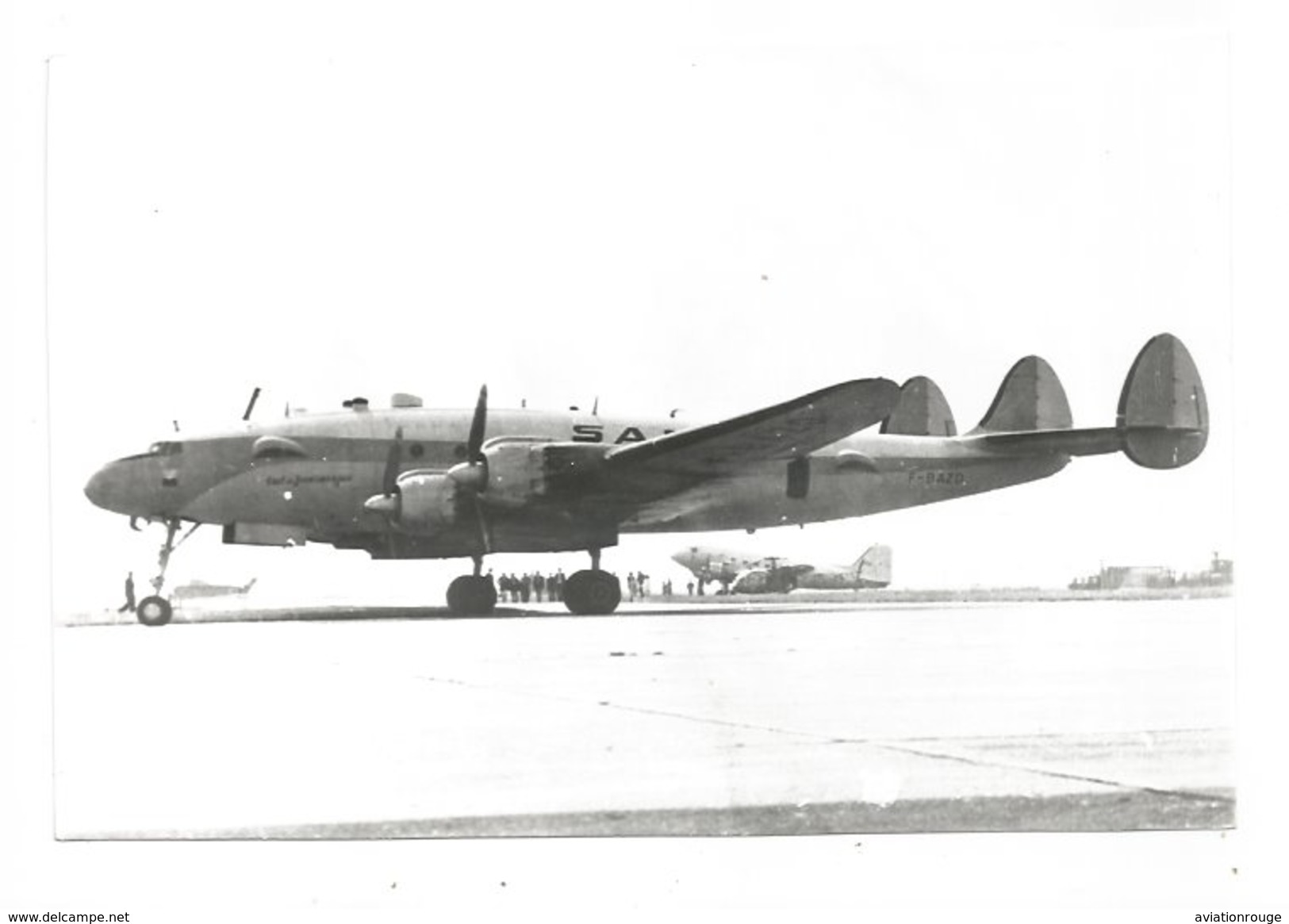 PHOTO AVION  LOCKHEED CONSTELLATION SAR  F-BAZO 12X18CM - Aviation