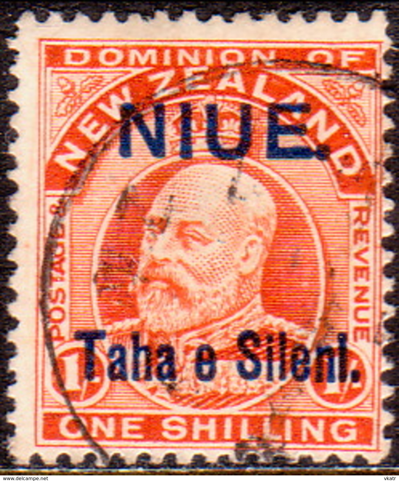 NIUE 1911 SG 19 1sh Used CV £48 - Niue