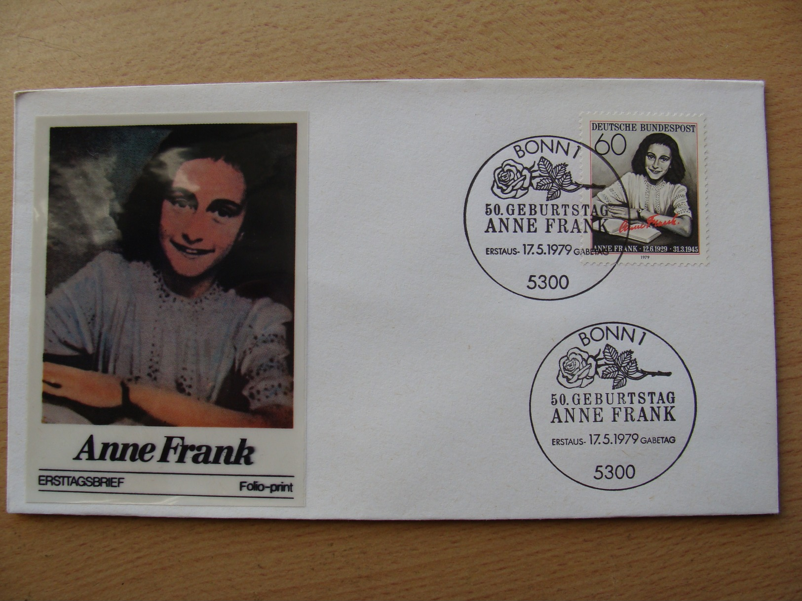Germany Fdc 1979-05-17 Anne Frank 50.geburtstag A 1,50 Euro - Other & Unclassified