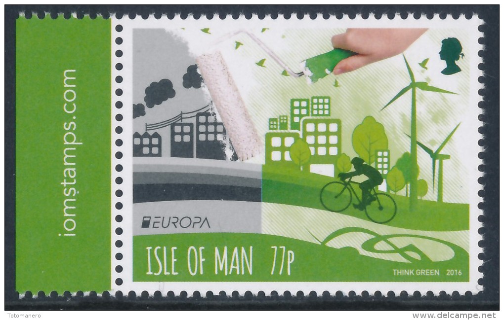 ISLE OF MAN/Insel Man EUROPA 2016 "Think Green" 1v** - 2016