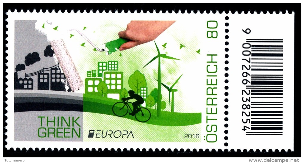 AUSTRIA/Österreich EUROPA 2016 "Think Green" Set Of 1v** - 2016