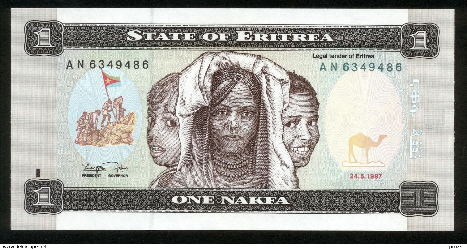 Eritrea 1997, 1 Nakfa - UNC - AN 6349486 - Erythrée