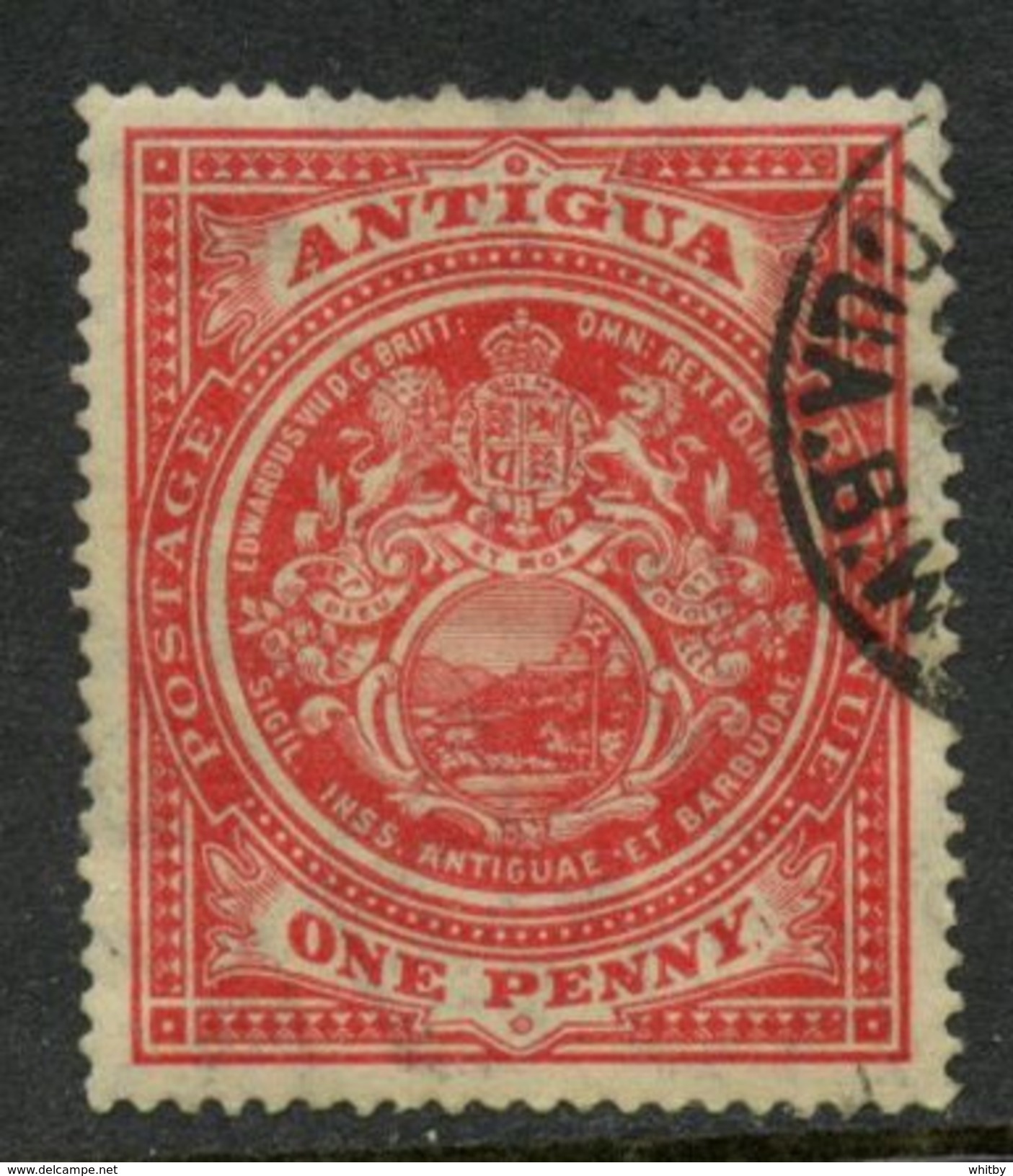 Antigua  1908 1p Seal Issue #32 - 1858-1960 Crown Colony