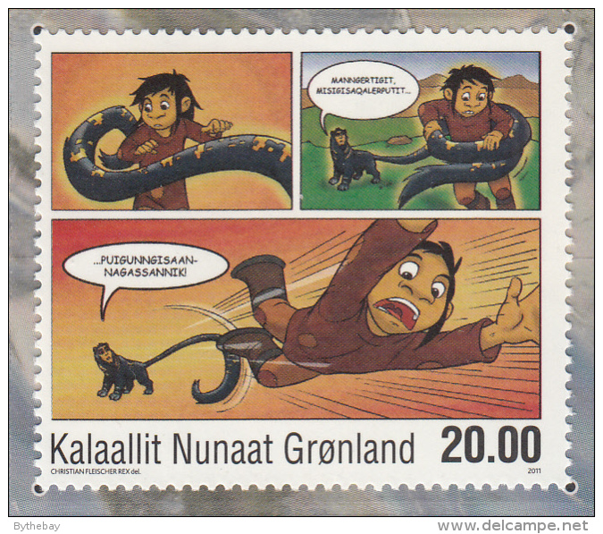 Greenland MNH 2011 Scott #595 20k Kaassassuk (The Orphan) Comic By Christian Fleischer Rex - Ungebraucht