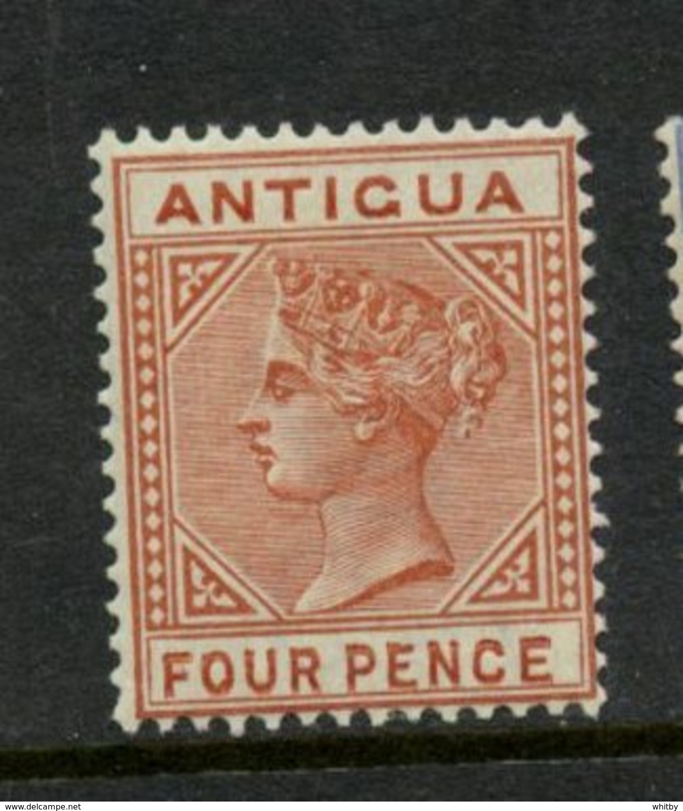 Antigua  1886 4p Victoria Issue #16 MH - 1858-1960 Crown Colony