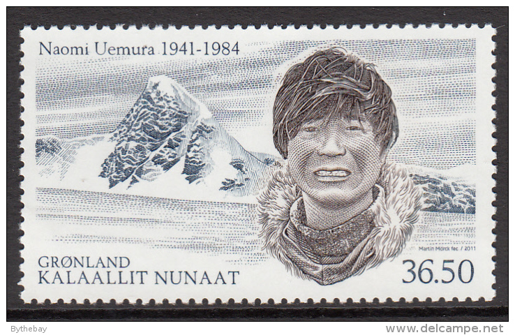 Greenland MNH 2011 Scott #599 36.50k Naomi Uemura, Japanese Arctic Explorer - Ungebraucht