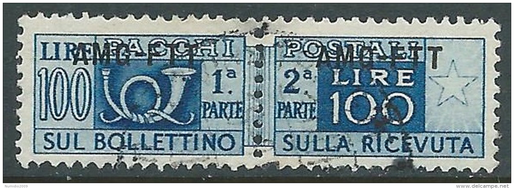 1949-53 TRIESTE A PACCHI POSTALI USATO 100 LIRE - LL1 - Pacchi Postali/in Concessione