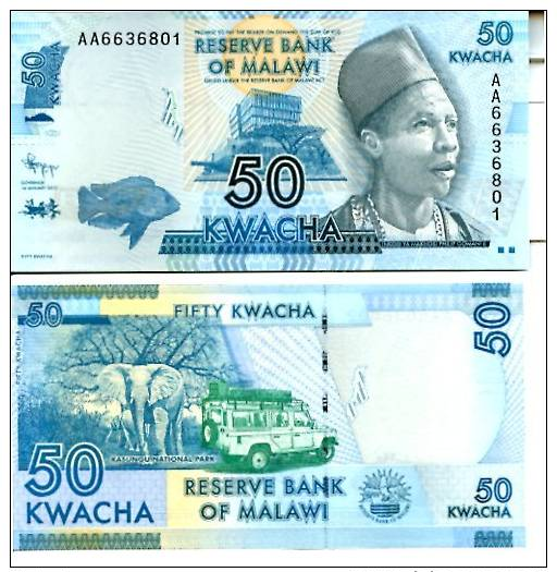 MALAWI 50 Kwacha 2012 **UNC** - Malawi