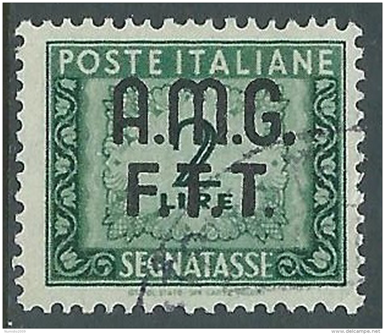 1947-49 TRIESTE A SEGNATASSE USATO 2 LIRE - LL1 - Taxe