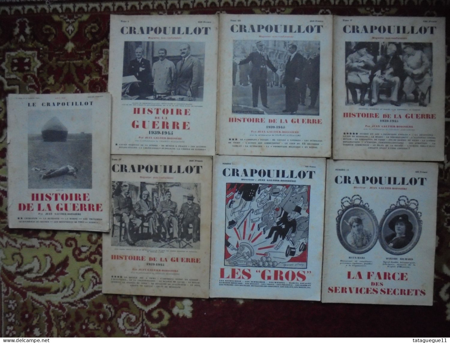 Ancien - Lot De 7 Revues LE CRAPOUILLOT 1932/1948/1949/1951/1952 - Magazines & Catalogs