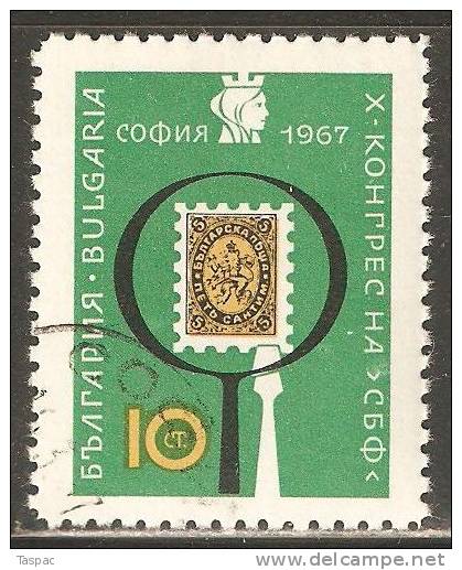 Bulgaria 1967 Mi# 1697 Used - Bulgarian Philatelic Union, 10th Congress - Usados