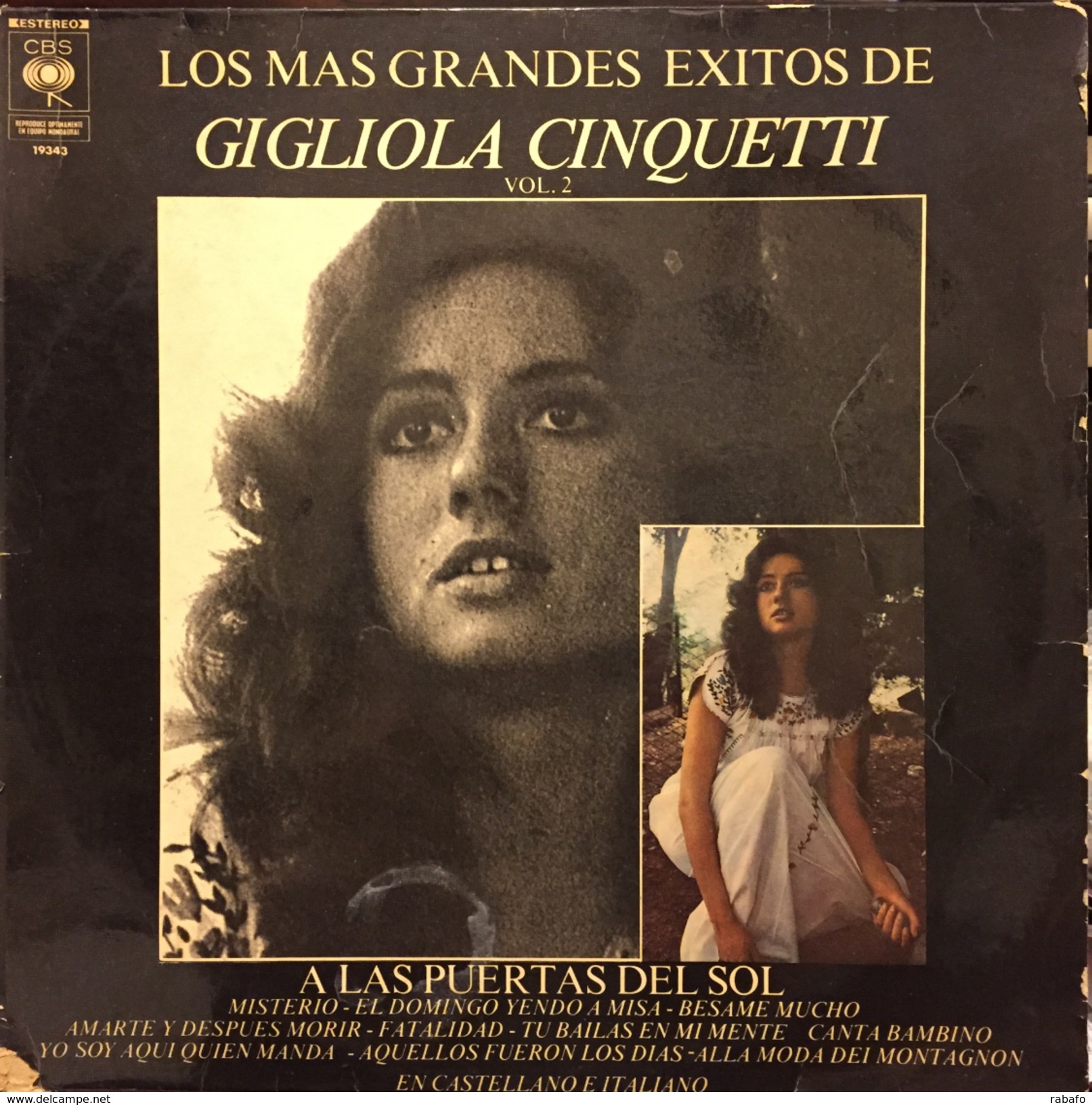LP Argentino Recopilatorio De Gigliola Cinquetti Año 1974 - Autres - Musique Italienne