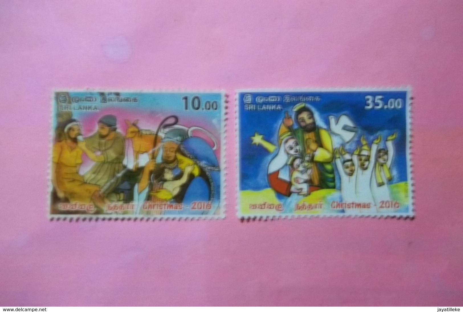 SRI LANKA (CEYLON)  CHRISTMAS  2016  FULL SET USED - Sri Lanka (Ceylon) (1948-...)