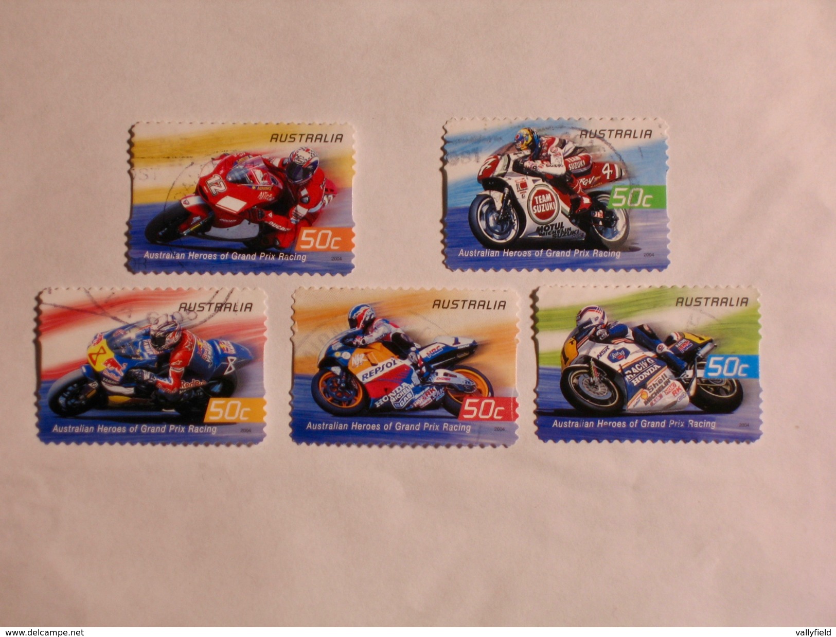 AUSTRALIE  2004  LOT # 30  MOTORCYCLE RACING - Oblitérés