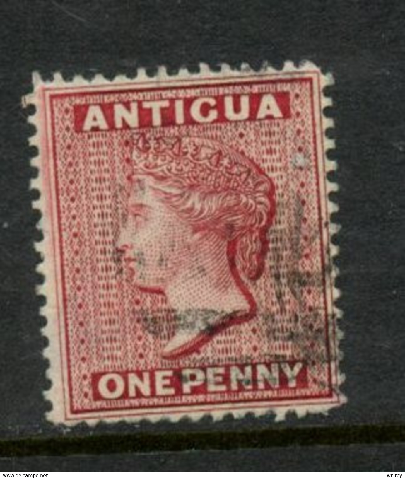 Antigua 1872 1p Victoria Issue #8 - 1858-1960 Crown Colony