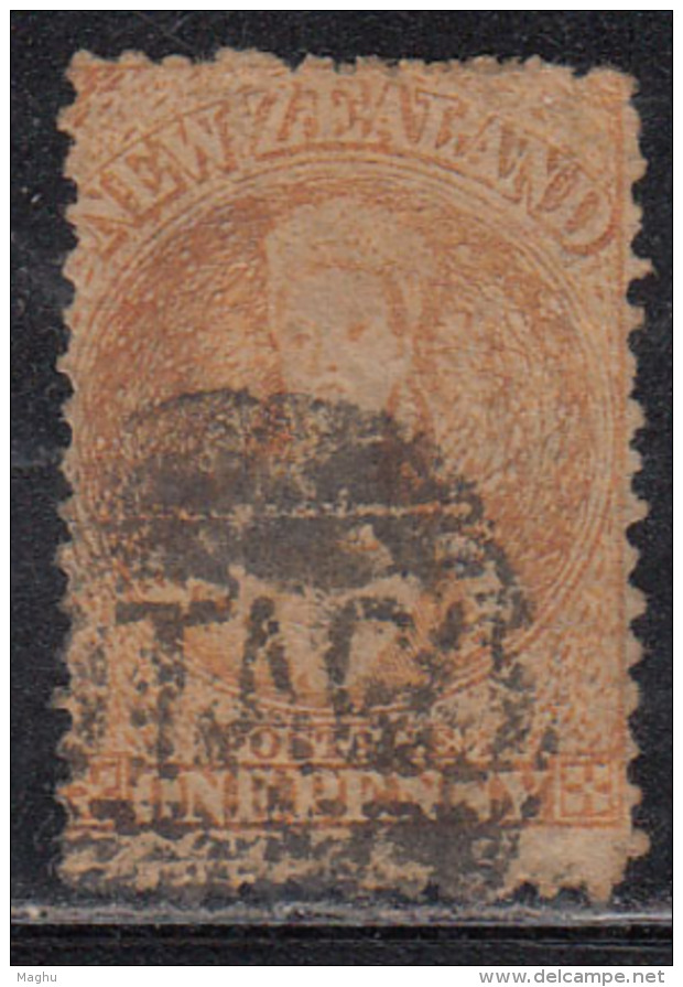 1d Used, Watermark Large Star Perf., 12&frac12;, New Zealand 1855 Onwards - Used Stamps