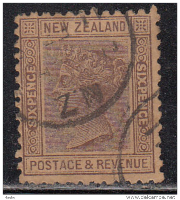 6d Used, New Zealand 1882 Onwards - Usados