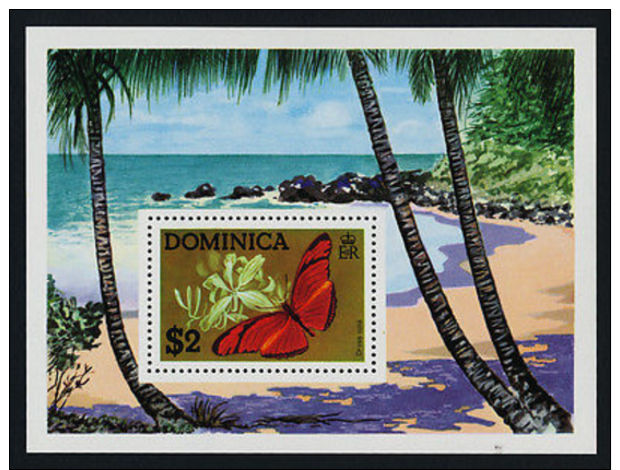 Dominica 433a MNH Butterfly, Flower, Tree - Dominica (1978-...)