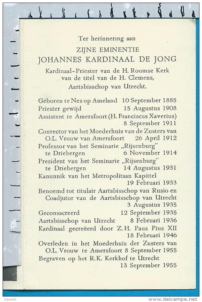 Bp    Kard.   De Jong    Nes Op Ameland   Amersfort - Images Religieuses