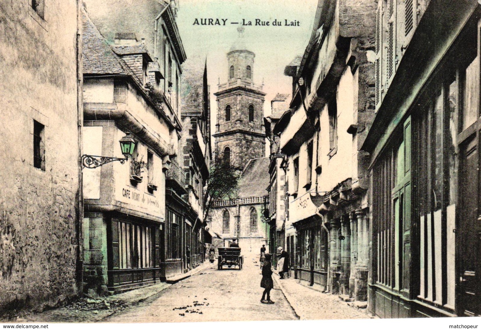 AURAY -56- LA RUE DU LAIT - Auray
