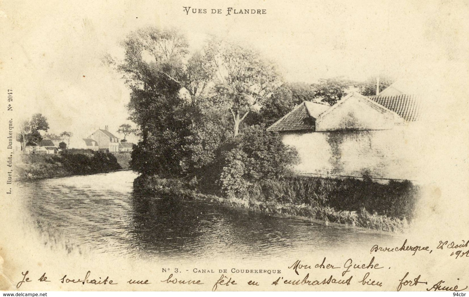 CPA  (59)  Canal De COUDEKERQUE   (b Bur) - Coudekerque Branche