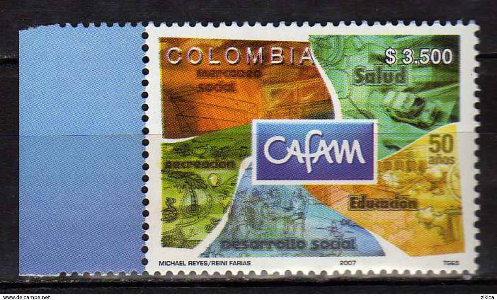 Colombia 2007 The 50th Anniversary Of Social Organization And Insurance Fund CAFAM.MNH - Colombia