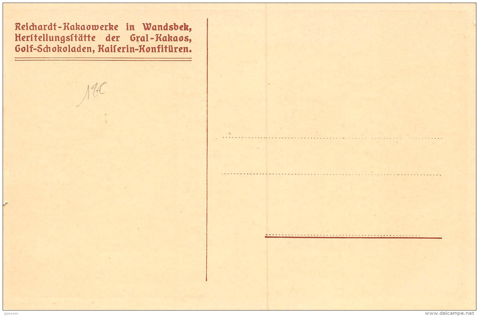 WANDSBEK  REICHARDT - KAKAO WERK  HYDRAULISCHE PRESSEN  INDUSTRIE - Wandsbek