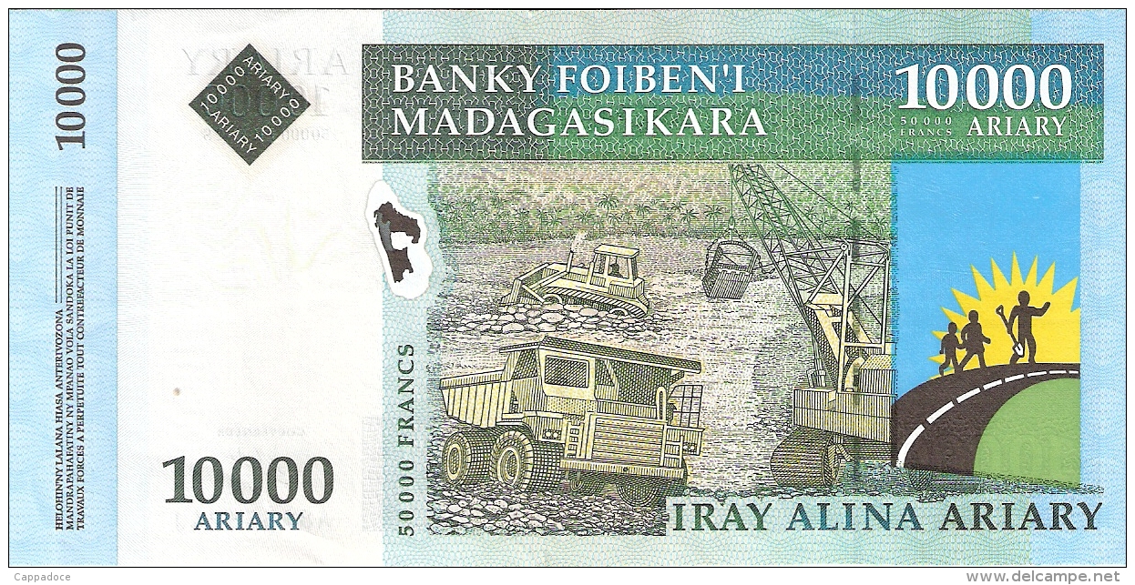 MADAGASCAR   10,000 Ariary   ND (2003)   Sign.5   P. 85   SUP+ - Madagascar