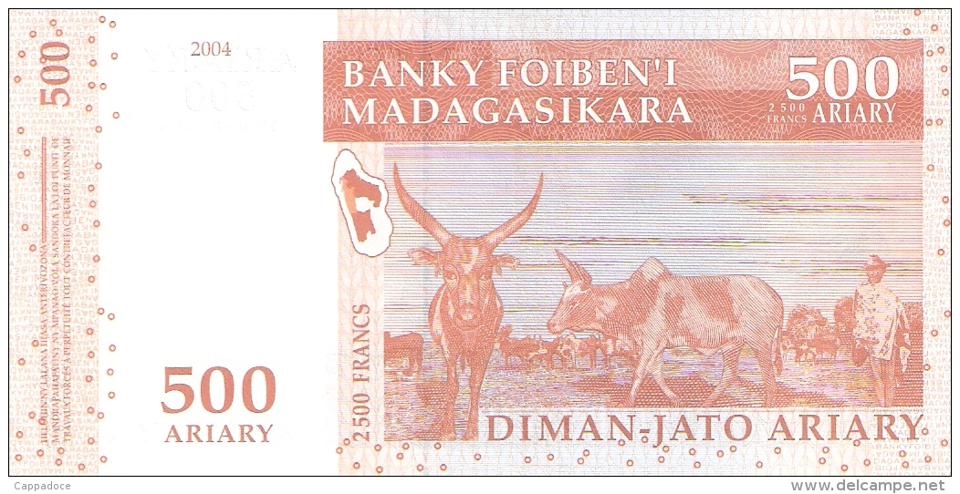 MADAGASCAR   500 Ariary   2004   Sign.5   P. 88a   UNC - Madagascar