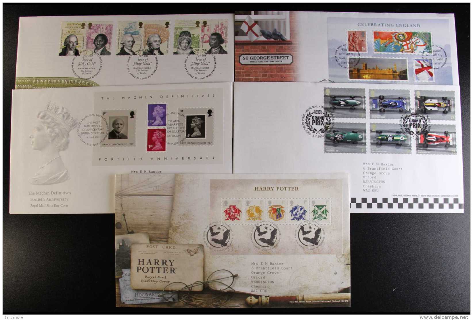 1977-2007 COMMEMORATIVE FDC COLLECTION A Delightful, ALL DIFFERENT Collection Of Illustrated First Day Covers With... - FDC