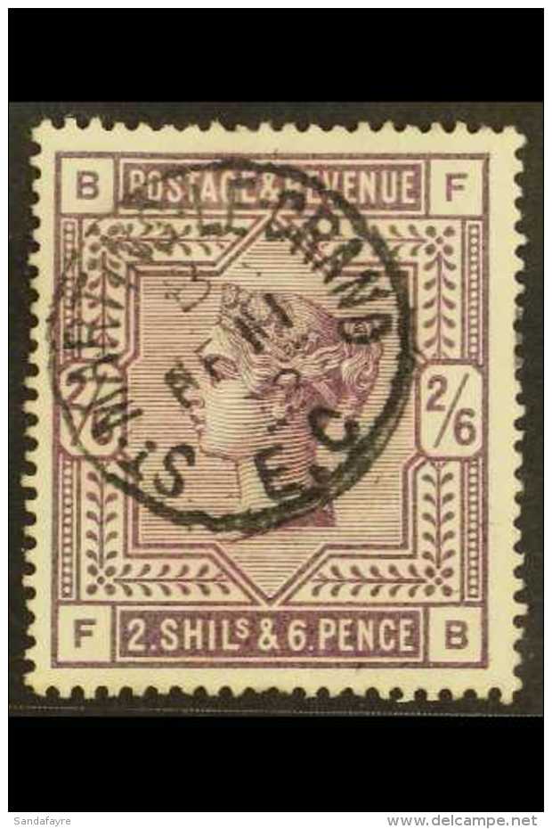 1883-84 2s6d Deep Lilac, SG 179, Used With Superb "MARTINS LE GRAND" Fully- Dated Cds, A Trace Of Postmark On A... - Other & Unclassified