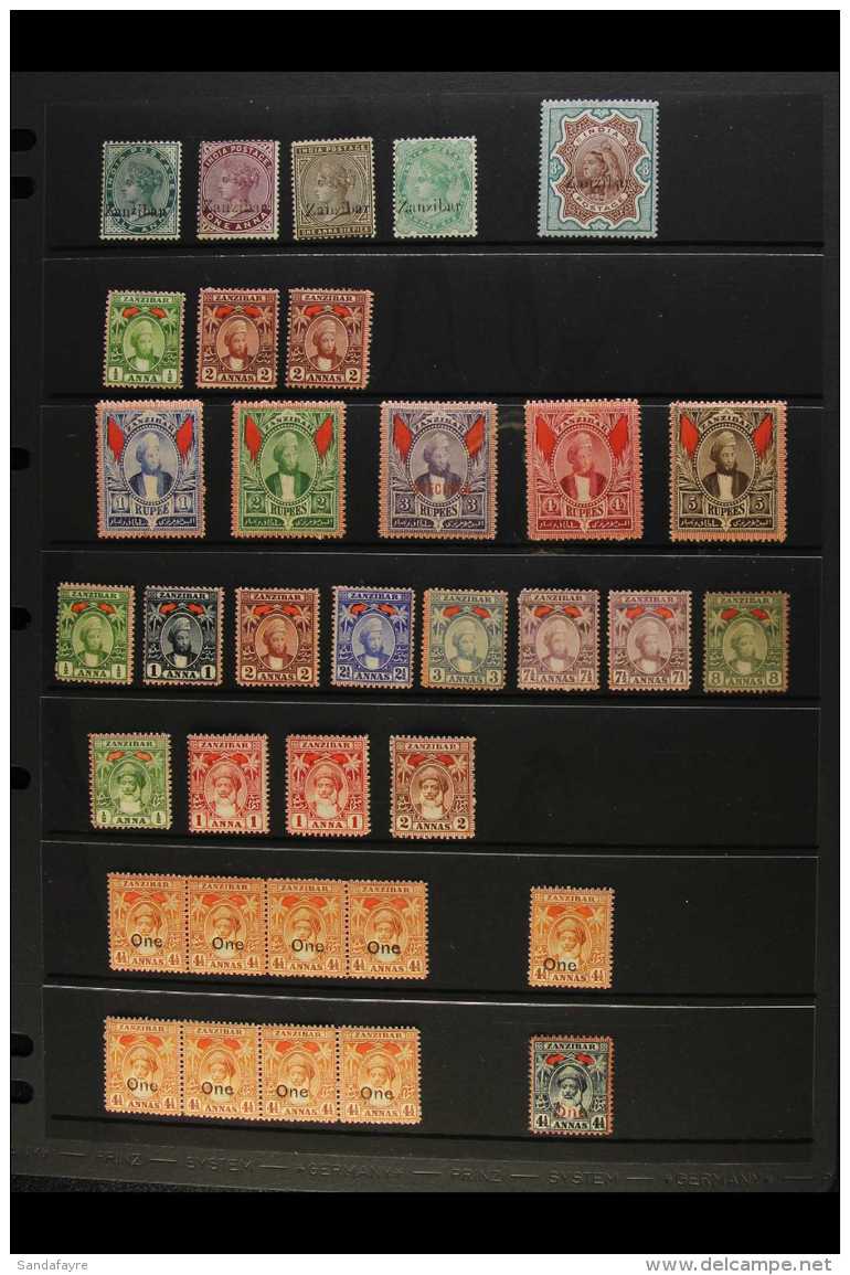 1895-1961 VERY FINE MINT &amp; NHM COLLECTION. An Attractive Collection Presented On A Series Of Stock Pages.... - Zanzibar (...-1963)
