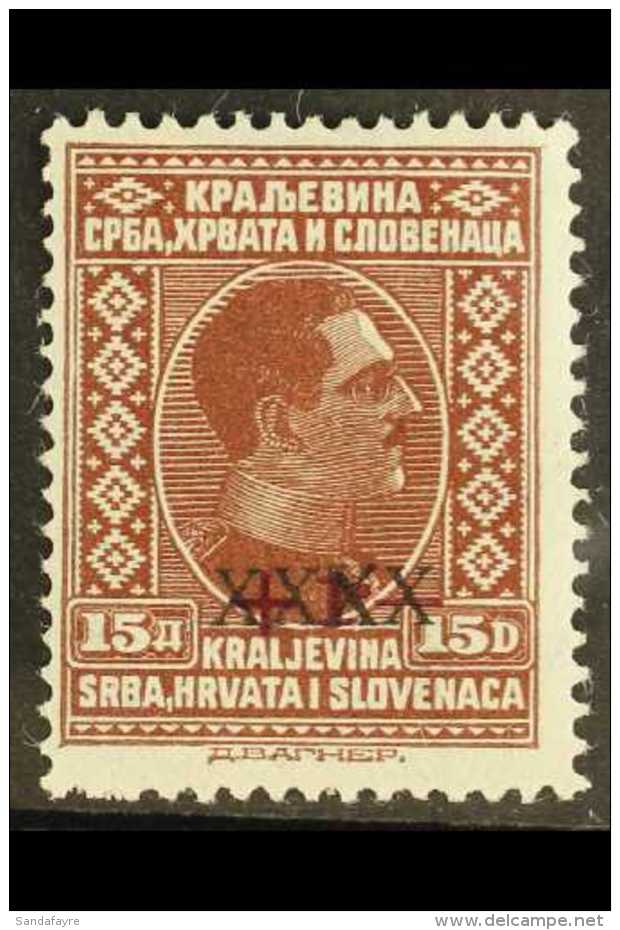 1928 15d Red-brown With "XXXX" Over "+1.-" Surcharge, Michel 219, Fine Mint.  For More Images, Please Visit... - Other & Unclassified