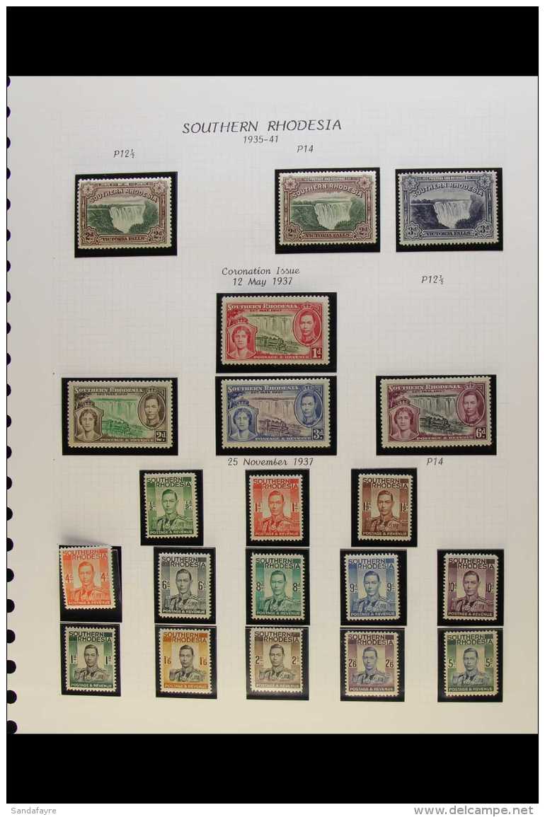 1937-51 KGVI FINE MINT COLLECTION Complete Basic Run Of KGVI Issues Plus 1951 Postage Dues Set (not Good 4d), SG... - Southern Rhodesia (...-1964)